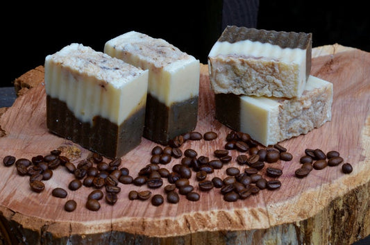 Coffee And Cream Skin Soap with Caffeine, Bar Soap, Caffeinated Bar Soap