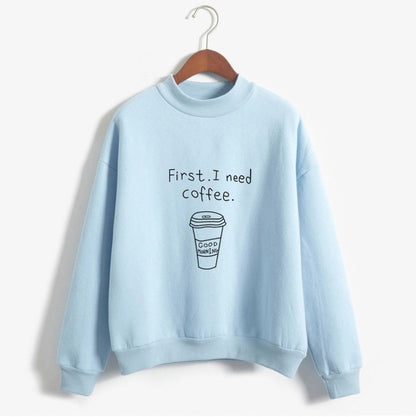 Kawaii I Need Coffee Sweatshirt